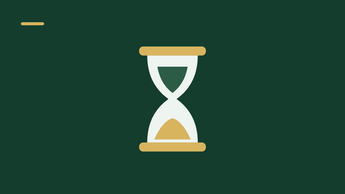 Illustration af et timeglas
