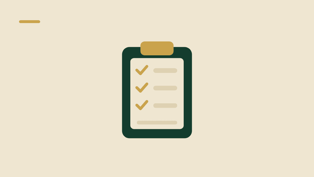 Illustration af et clipboard