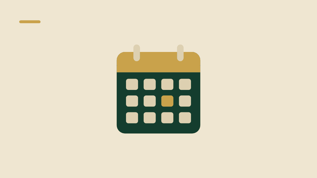 Illustration af en kalender