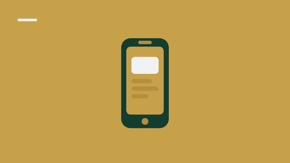 Illustration af en mobiltelefon
