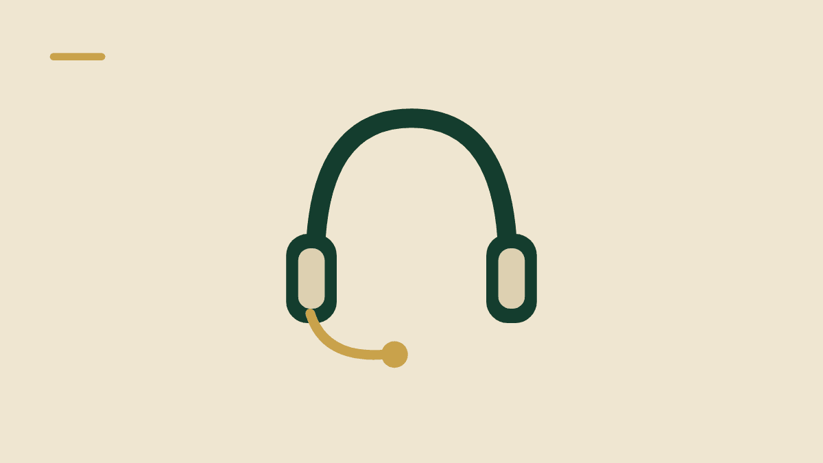 Illustration af et headset